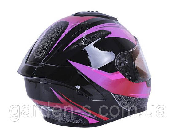 Шолом мотоциклетний інтеграл MD-813 VIRTUE (чорно-бузковий матовий, size S), фото 2