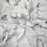 Шпалери вінілові 10.05 × 1.06 м Слов’янські шпалери 3751-10, сірі, чорні,,білі в спальню, вітальню, зал, коридор, кімнату