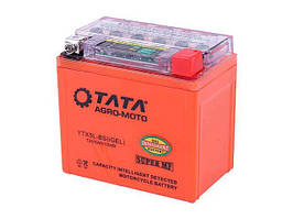 Акумулятор YTX5L-BS OUTDO гелевий 5АH 113*70*106mm жовтогарячий (з індикатором)