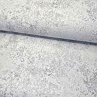 Шпалери вініл на флізеліні 10.05×1.06м Слов’янські обої 3750-06, сірі під штукатурку для спальні,вітальні,коридору,дитячої кімнати