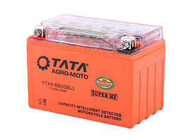 Акумулятор YTX9-BS OUTDO гелевий 9АH 150*87*107mm жовтогарячий (з індикатором)