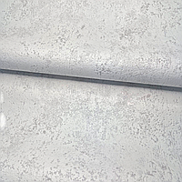 Шпалери вінілові 106 см × 10 м Слов’янські 3750-03, сірі під штукатурку для вітальні, спальні, коридору, дитячої кімнати