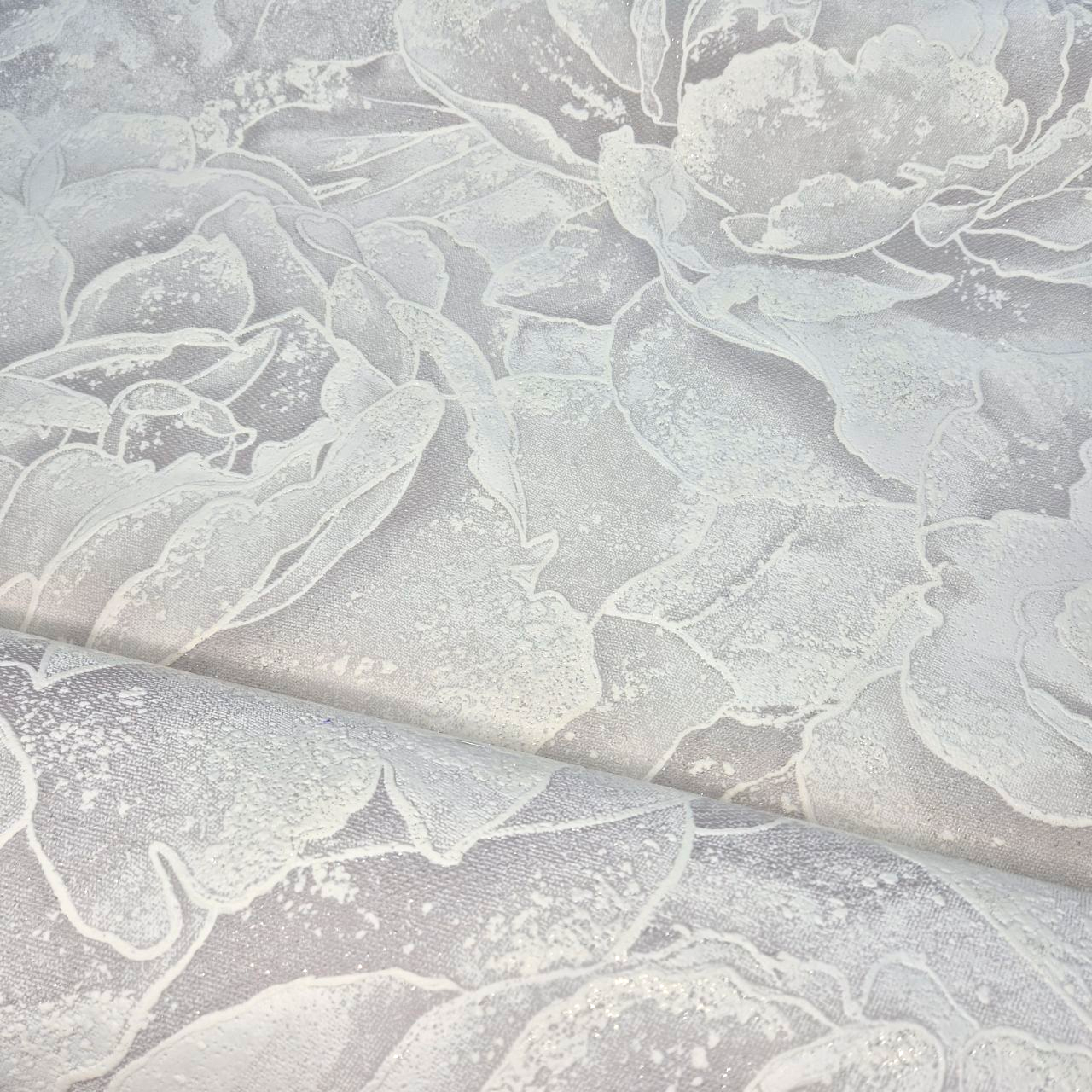 Шпалери вінілові 10.05 × 1.06 м Слов'янські шпалери 3751-06, бежеві для спальні, вітальні, кабінету, коридору, фото 1