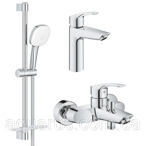 Набiр змiшувачiв 3 в 1 для ванни Grohe Eurosmart (UA123246M3), фото 1