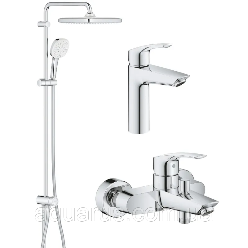 Набiр змiшувачiв 3 в 1 для ванни Grohe Eurosmart (UA123246R1)