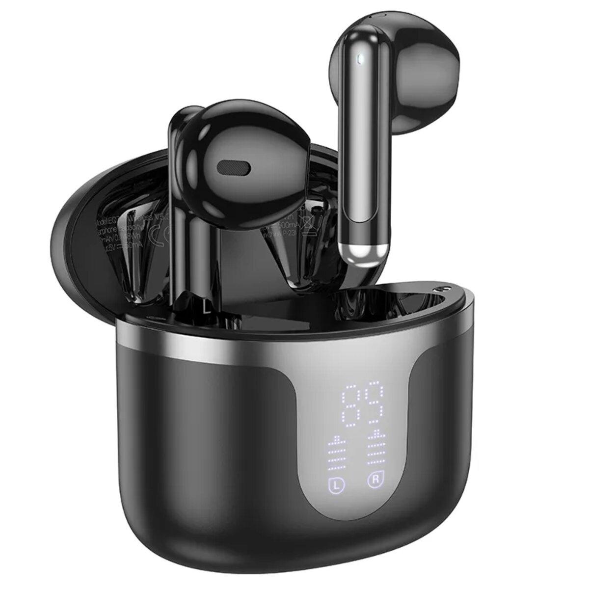 Бездротові навушники HOCO EQ7 Snowflake true wireless BT headset Black