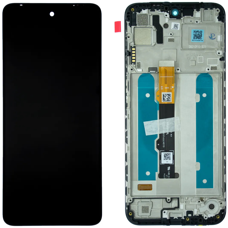 Дисплей Motorola XT2173 Moto G31/G41 у зборі із сенсором і рамкою black service orig