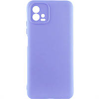 Чохол TPU GETMAN Liquid Silk Full Camera для Motorola Moto G72 Бузковий / Dasheen