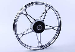 Диск задній литий Дельта/Альфа ТАТА 17*1,4 silver 3 кг, барабанне гальмо