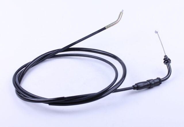 Трос газу L-1760 мм (верх різь, низ трос) — Suzuki, фото 1