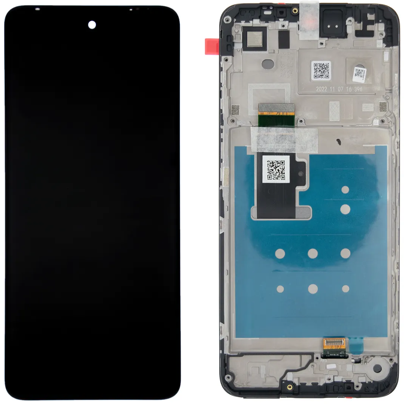 Дисплей Motorola XT2333 Moto G23 у зборі із сенсором і рамкою black service orig