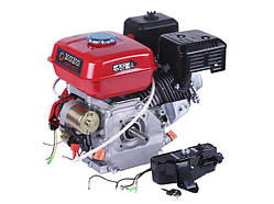 Двигун бензиновий 170FE ТАТА (з виходом вала під шпону, 20 мм) з електростартером, 7 л.