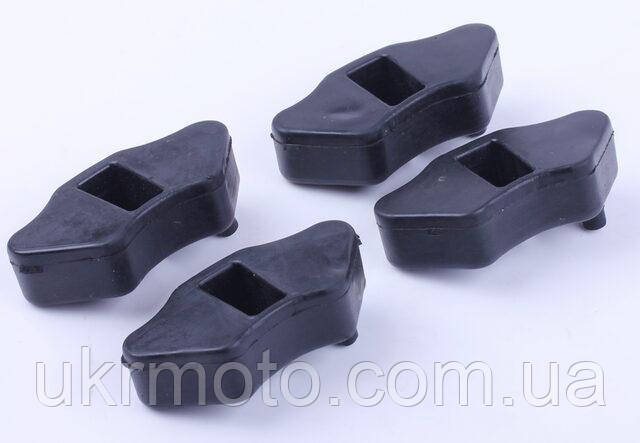 Гумки демпфера чорні ТАТА на мопед Дельта/Альфа, к-т: 4 шт., фото 1