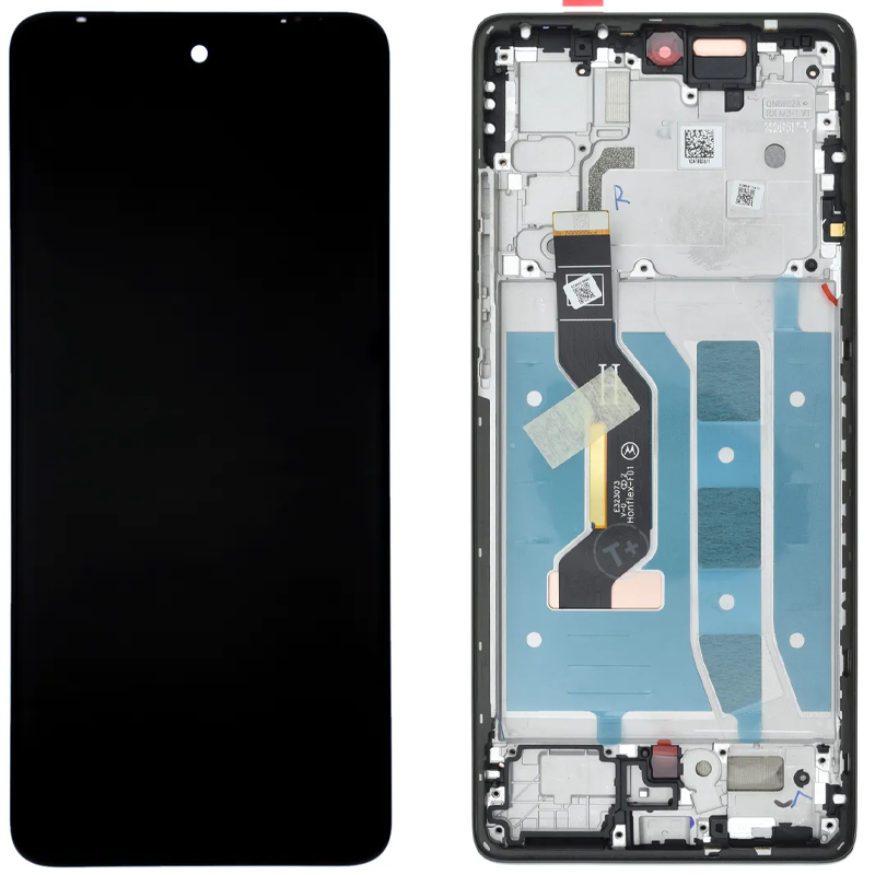Дисплей Motorola XT2427 Moto G85 у зборі із сенсором і рамкою black service orig