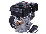 Двигун бензиновий 177FE TTG (під шпонку, 25 мм) 9 л.с. з електростарером, фото 2