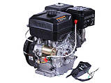Двигун бензиновий 192FE TTG (під шпонку, 25 мм) 16 к.с., з електростарером, фото 2