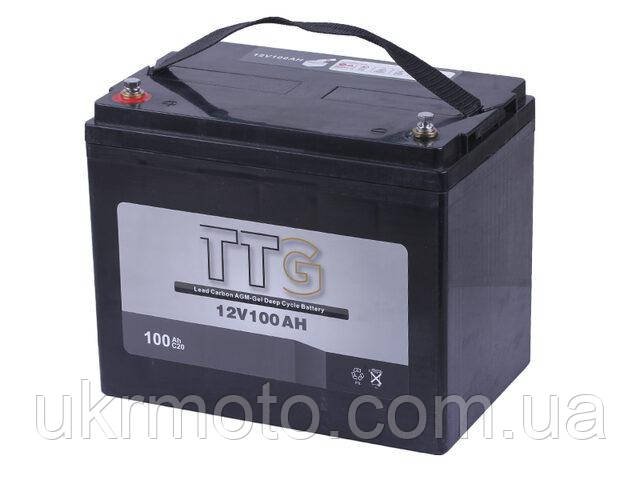 Тяговий акумулятор TTG 100AH 12V 260*168*214mm, фото 1