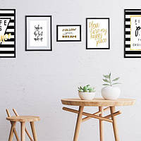 Набір з 2 рамок для фотографій 13 х 18 см Чорний и Білий