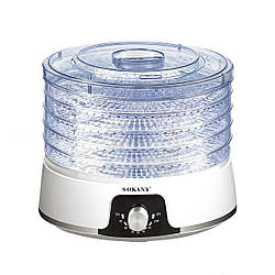 Сушарка для фруктів та овочів електрична 350 Вт 5 лотків Sokany SK-10072