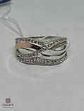 Срібна Каблучка зі вставкою цирконій, фото 2