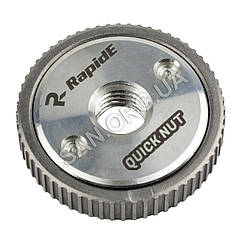 Швидкозатискна гайка на Болгарку M14 RapidE R2578 для дисків 115-230 мм Сіра