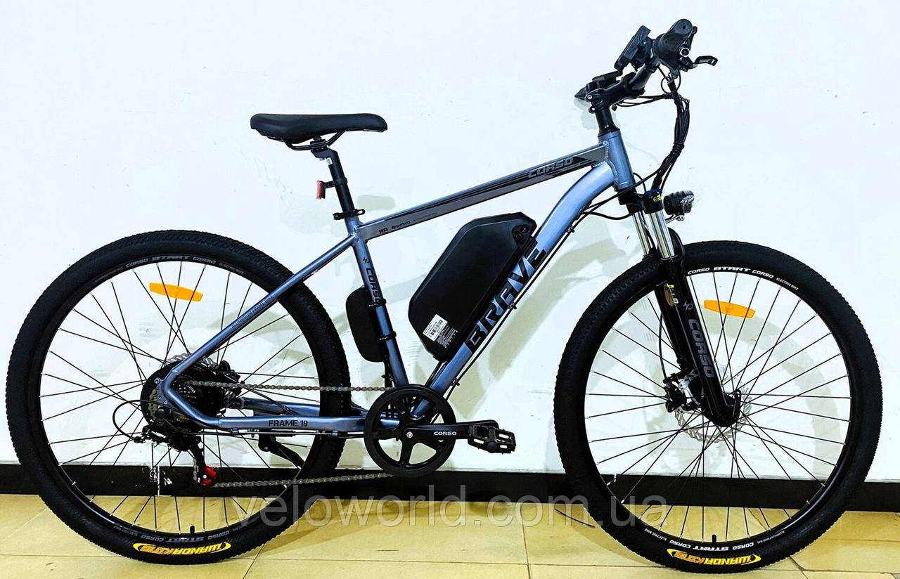 Електровелосипед 29" дюймів Corso Brave BR-29037 (1) двигун 500W, акум. 48V15Ah, Shimano 7 швидкостей, у коробці