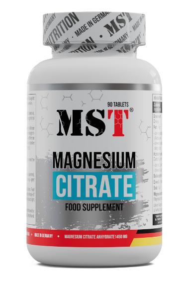 Магній MST Magnesium Citrate 200 mg 90 таблеток