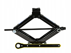 Домкрат гвинтовий ромб з тріскачкою 1,5т висота підйому 375мм Geko G02194, фото 2