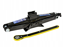 Домкрат гвинтовий ромб з тріскачкою 1,5т висота підйому 375мм Geko G02194, фото 4