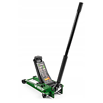 Домкрат підкатний 3т (h min 75мм, h max 510мм) гідравлічний двоштоковий низькопрофільний, фото 2