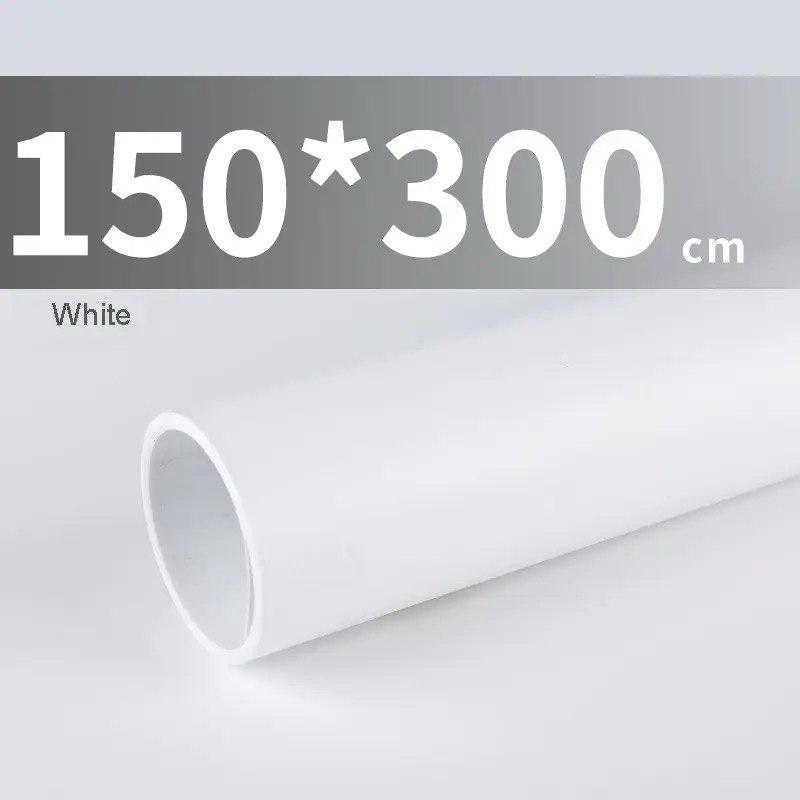 Вініловий ПВХ фон Profi-light 150×300 см Білий Матовий