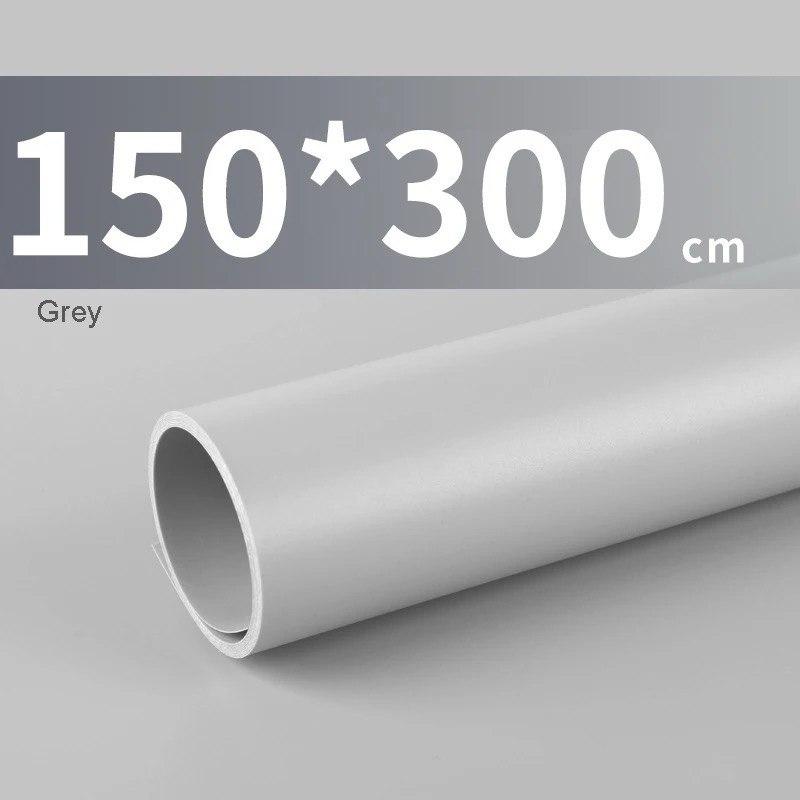 Вініловий ПВХ фон Profi-light 150×300 см Сірий Матовий