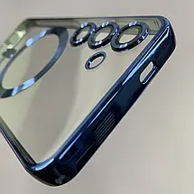 Чохол для Samsung Galaxy S25 чохол з магсейф із захистом камери на телефон самсунг с25 синій h3b, фото 5