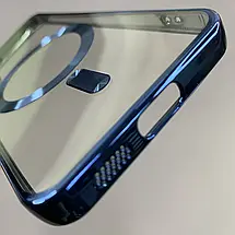 Чохол для Samsung Galaxy S25 чохол з магсейф із захистом камери на телефон самсунг с25 синій h3b, фото 4