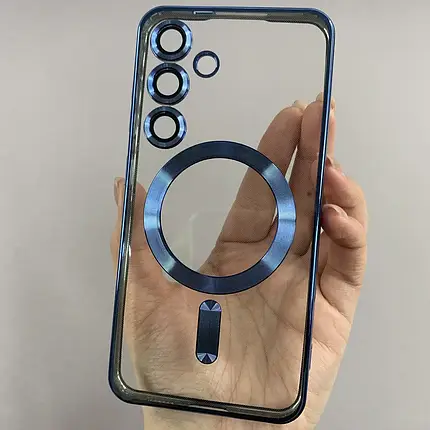 Чохол для Samsung Galaxy S25 чохол з магсейф із захистом камери на телефон самсунг с25 синій h3b, фото 1