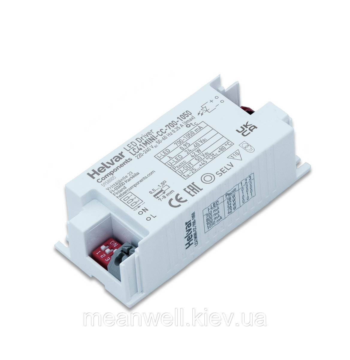 LC41MINI-CC-700-1050 Helvar драйвери для світлодіодів, LED drivers 42 W, 24 - 40 VDC, 700 -1050 mA