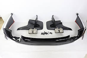 Докладка заднього бампера на Toyota Prado 150 2017+ Modellista (чорна)