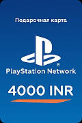 Подарункова карта Playstation Network поповнення гаманця на суму 4000 INR Рупій, (Регіон Індія)