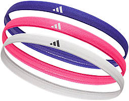 Пов'язки на голову Adidas Hairbands 3pk рожевий, синій, білий Жін One Size