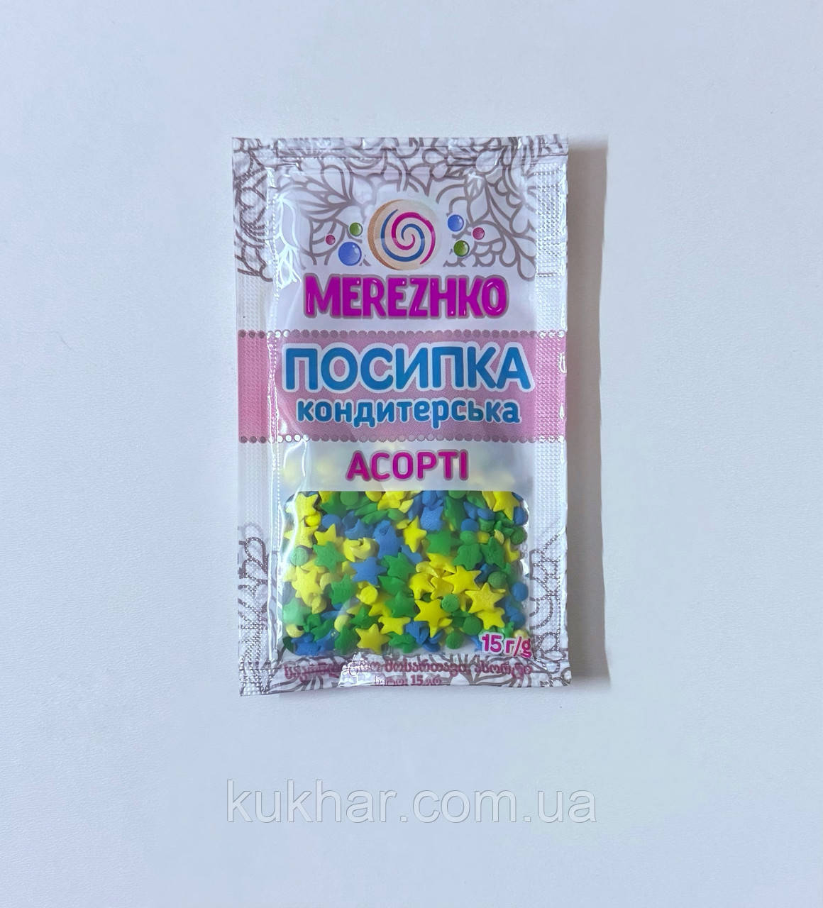 Посипка кондитерська фігурна " Суміш Зорі України" 15г, фото 1