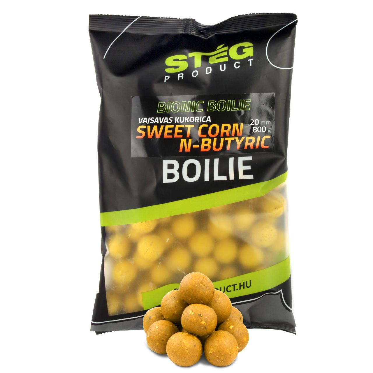 Бойли Steg Product Bionic Boilies Corn-Nbutyric 20mm 800g, фото 1