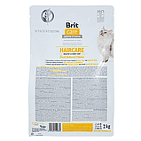 Сухий корм Brit Care Cat GF Haircare Healthy & Shiny Coat для котів догляд за шкірою і шерстю лосось та курка 2 кг, фото 3