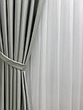 Однотонна штора блекаут (Blackout) Колір: світло-сірий, фото 6