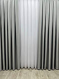 Однотонна штора блекаут (Blackout) Колір: світло-сірий, фото 3