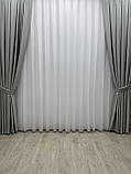 Однотонна штора блекаут (Blackout) Колір: світло-сірий, фото 4