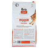 Сухий корм Brit Care Cat GF Indoor Anti-stress для котів, які постійно живуть у приміщенні курка 7 кг, фото 3