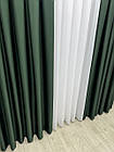 Однотонна штора блекаут (Blackout) Колір: темно-зелений (бутилочний), фото 3