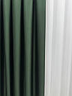 Однотонна штора блекаут (Blackout) Колір: темно-зелений (бутилочний), фото 6
