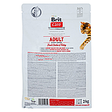 Сухий корм Brit Care Cat GF Adult Activity Support для котів, які живуть на вулиці індичка та курка 2 кг, фото 3