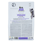 Сухий корм Brit Care Cat GF Sterilized Weight Control для стерилізованих котів з надмірною вагою, качка та індичка 2 кг, фото 3